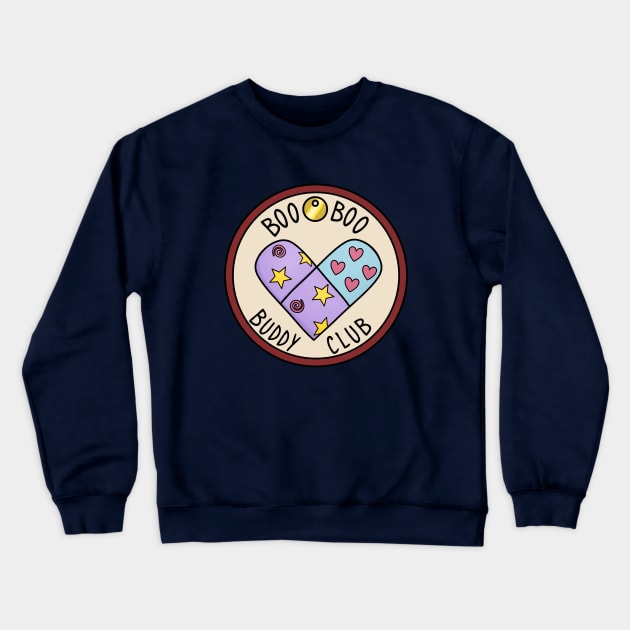 Boo Boo Buddy Club Crewneck Sweatshirt by ChristaDoodles